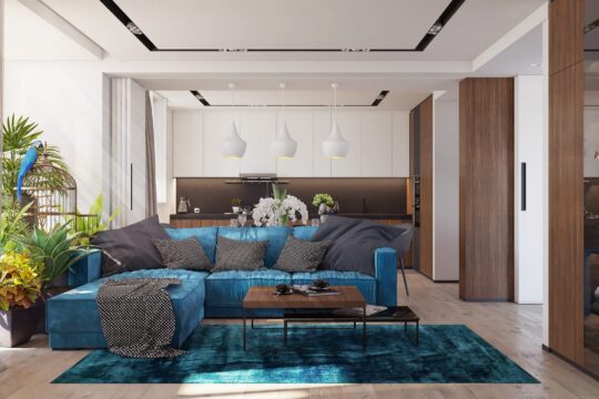 ДИЗАЙН ТРІХКІМНАТНОЇ КВАРТИРИ НА КОПЕРНИКА У КИЄВІ