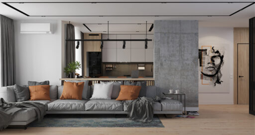 ДИЗАЙН ХОЛОСТЯЦКОЙ КВАРТИРЫ ЖК «КАХОВСКИЙ»